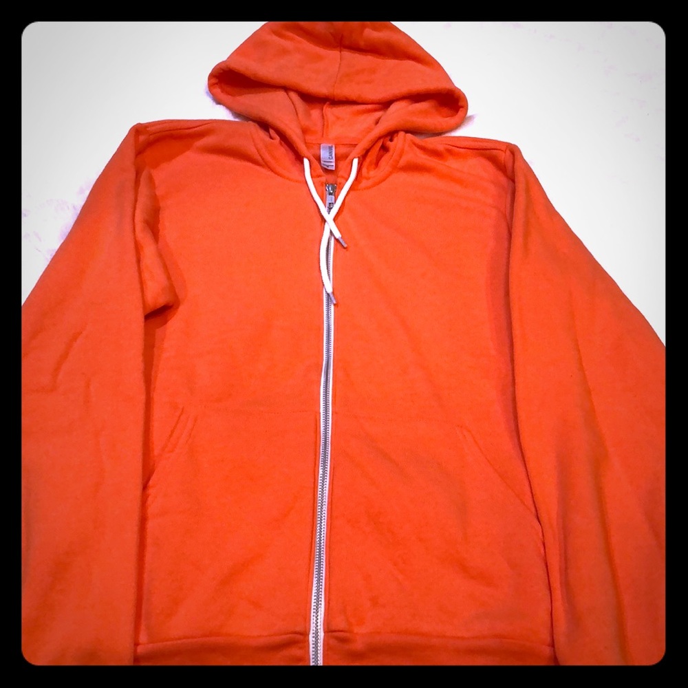 NWOT- Canvas- bright orange hoodie never worn!